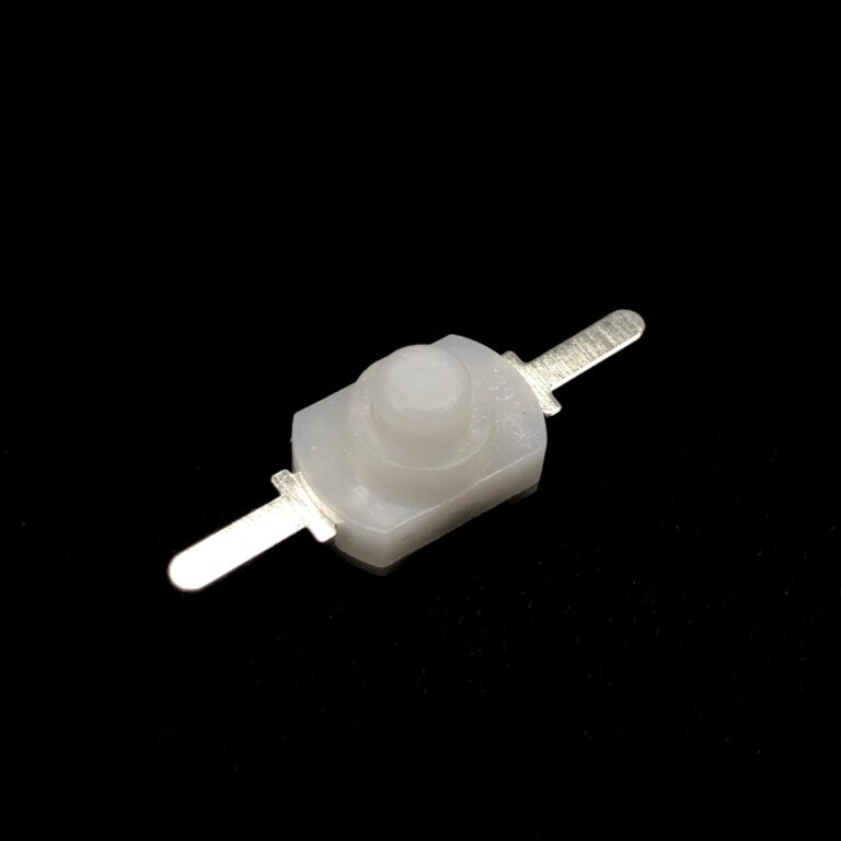 [Type-2] Mini Push Switch On / Off Self Locking - White - Electro store