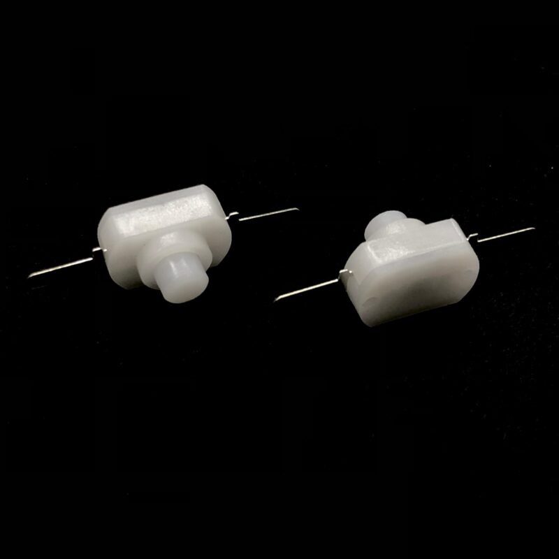 [Type-2] Mini Push Switch On / Off Self Locking - White - Electro store