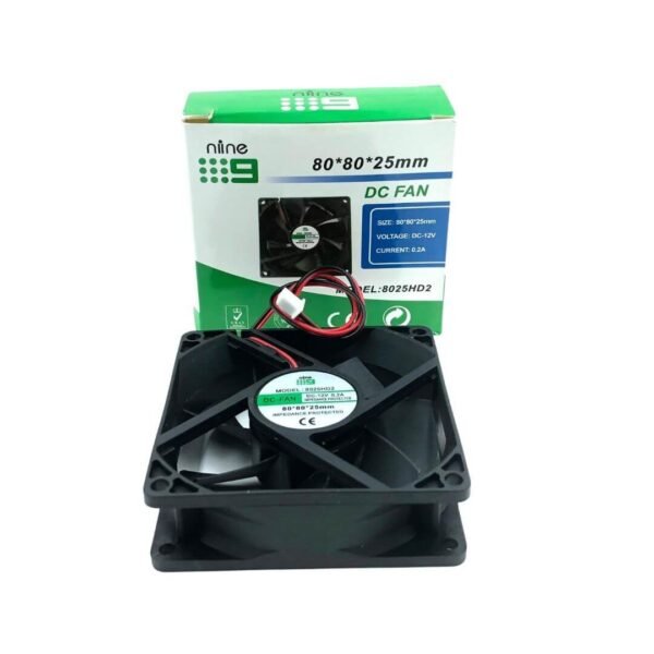 8025 DC Cooling Fan 12v 3.1inch x 1inch : NEW