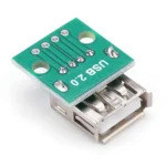 USB Female to 2.54mm Breakout Board with Direct 4P Adapter Board