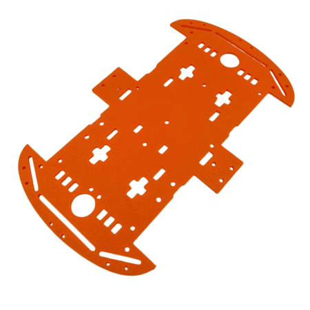 Smart Robotic Car Wheel Drive Chassis – ORANGE