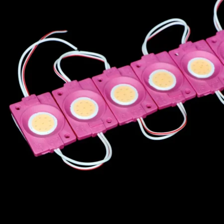 DC 12V 2.4W Coin COB High Brightness Waterproof Injection Module – PINK