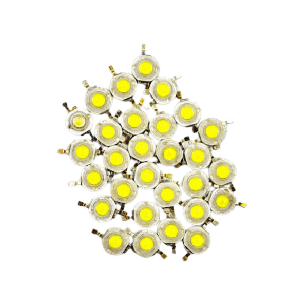 1 Watt High Power SMD Button LED (White)