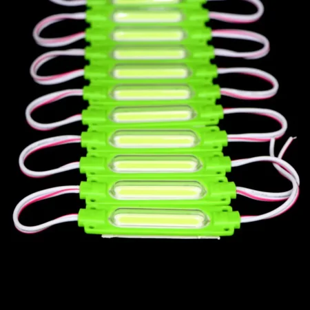 DC 12V 2W Small Tube COB Waterproof Injection Module – GREEN