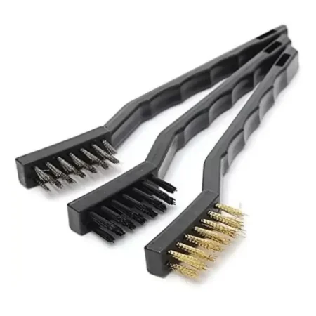 3pcs Mini Wire Brush Set (Steel/Nylon/Brass Brush)