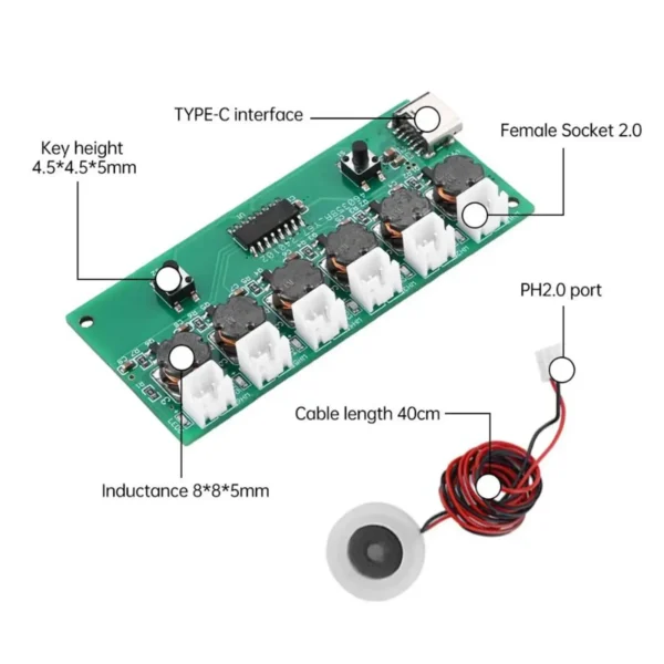 6-in-1 Type-C DC 5V Humidifier USB spray module Full Kit DIY