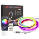 5M Smart RGB Neon LED Strip Lights, App & Remote Control, Music Sync