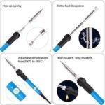 MASTECH: Temperature Controlled 60W Soldering Iron with Pointed Tip