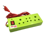 3 Socket Extension Board with 2.5 Meter Wire, 2×3 Pin + 1×2/2 Pin Universal Socket