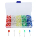 250 PCS Bright DIP LED Round Top Assortment Kit Box