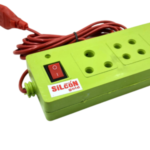 3 Socket Extension Board with 2.5 Meter Wire, 2×3 Pin + 1×2/2 Pin Universal Socket