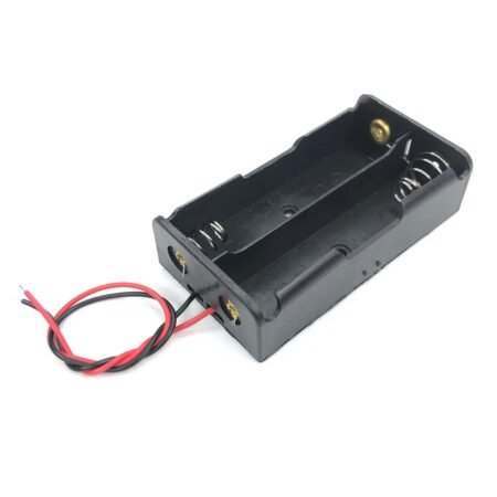 18650 Battery In-Series 2S Lithium Cell Holder with Wire