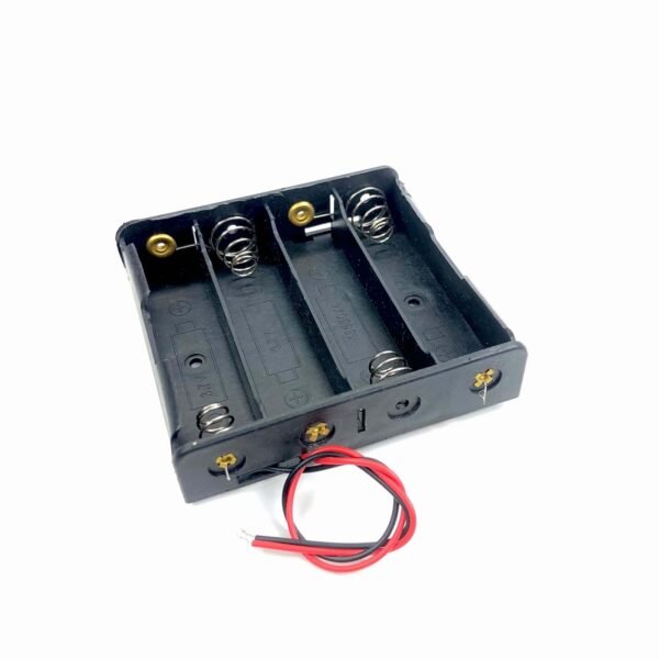 18650 Battery In-Series 4S Lithium Cell Holder with Wire