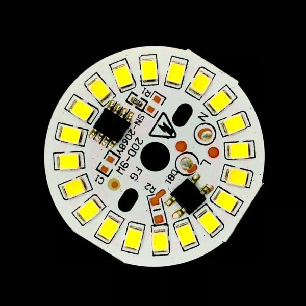 9Watt WHITE AC DOB Led Circular PCB for Led Bulbs