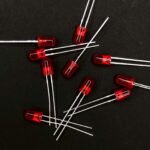 Pack Of 100: DIP LED 5mm RED Round Top [Diffused Type]