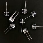 Pack Of 100 – 8mm Yellow Led Round Top – Clear Lens