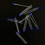 Pack Of 100: DIP LED 3mm BLUE Round Top [Diffused]