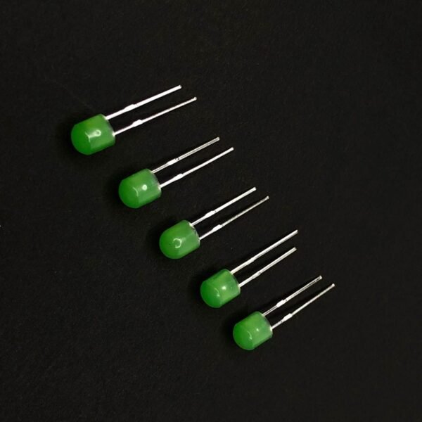 4.8mm 360 Degree GREEN Diffused LED [PACK OF 10]