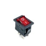 KCD1 6A 250V SPDT ON-OFF 4 Leg Rocker Switch with Red Light