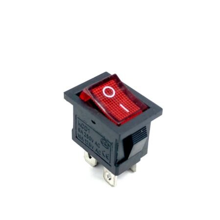 KCD1 6A 250V SPDT ON-OFF 4 Leg Rocker Switch with Red Light