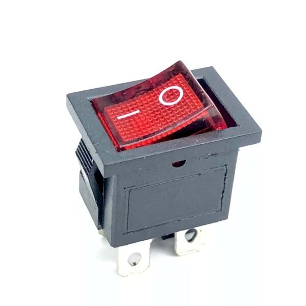 KCD1 6A 250V SPDT ON-OFF 4 Leg Rocker Switch with Red Light