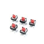 6x6x5mm Mini Tactile Push Button Switch – 4Legs [PACK OF 5]