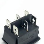 KCD4 16A 250V SPST ON-OFF 6 Leg Double Rocker Switch with Red Light