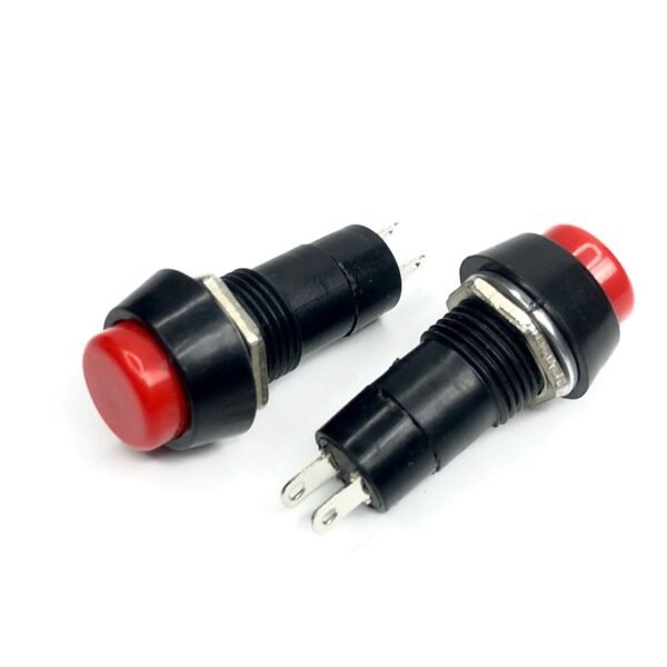 3A 250V Red Push Button Momentary Type [PACK OF 1]