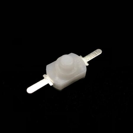 [Type-2] Mini Push Switch On / Off Self Locking – White