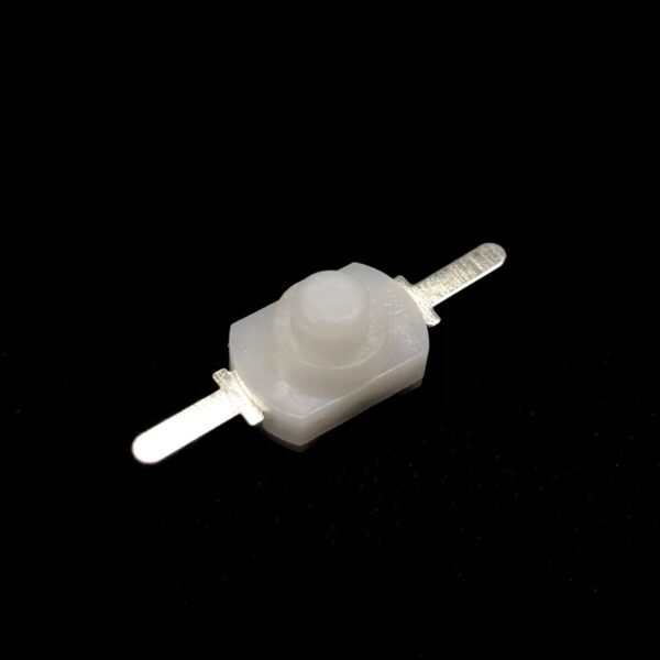 [Type-2] Mini Push Switch On / Off Self Locking – White