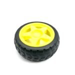 65mm x 28mm Robotic Rubber Tyre Wheel for BO Motors