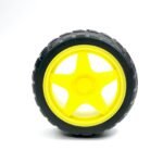 65mm x 28mm Robotic Rubber Tyre Wheel for BO Motors
