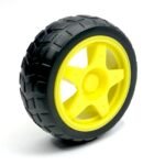 65mm x 28mm Robotic Rubber Tyre Wheel for BO Motors