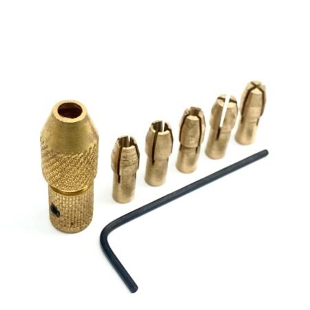 Metal Drill Chuck Collet Bits Rotary with Screw, 0.5-3mm for RS-555 motor