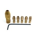 Metal Drill Chuck Collet Bits Rotary with Screw, 0.5-3mm for RS-555 motor