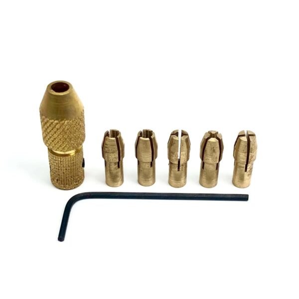 Metal Drill Chuck Collet Bits Rotary with Screw, 0.5-3mm for RS-555 motor
