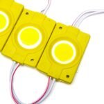 DC 12V 2.4W Coin COB High Brightness Waterproof Injection Module – YELLOW