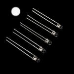 Pack Of 100: 3mm White Led Round Top [Clear Lens]