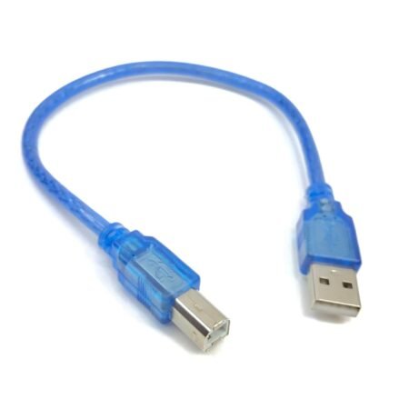 Arduino UNO USB Cable (A to B) Blue 30cm