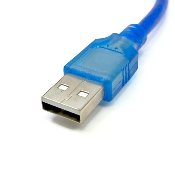 Arduino UNO USB Cable (A to B) Blue 30cm
