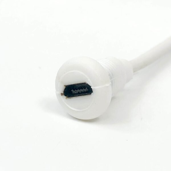Pack of 5: Micro USB Female Mount Connector With Wire [Type-2]