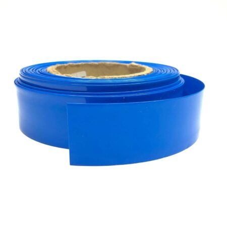 32mm PVC Heat Shrink Sleeve Blue for Lithium Cell Battery Pack : 1 Meters