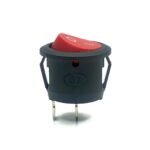 KCD1 Round Rocker SPST Switch 2 Leg 6A 250V