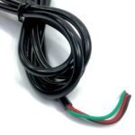 240V 6A 3 Pin Power Cable Cord, 1 meter approx. Black Colour