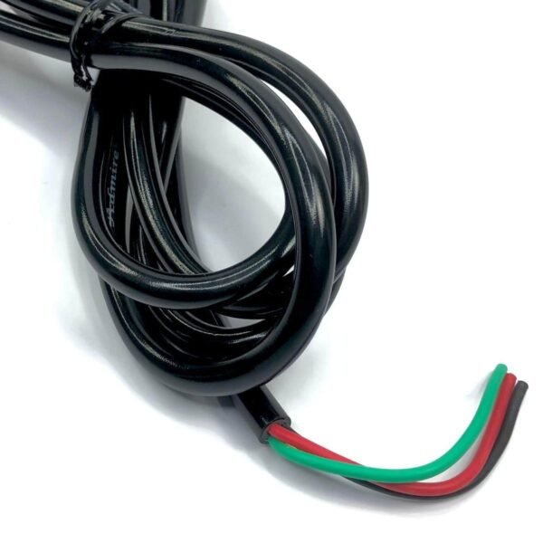 240V 6A 3 Pin Power Cable Cord, 1 meter approx. Black Colour