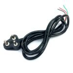 240V 6A 3 Pin Power Cable Cord, 1 meter approx. Black Colour