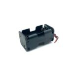 4xAA Cell Holder Open Plastic Case With Wire