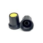 Pack Of 5 – Plastic Potentiometer Knob D Shaft [Yellow]