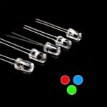 Pack Of 100: 5mm RGB LED 2 Pin Auto Flashing – Clear Lens
