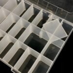 24 Grid Adjustable Partition Clear Plastic Box Component Organiser